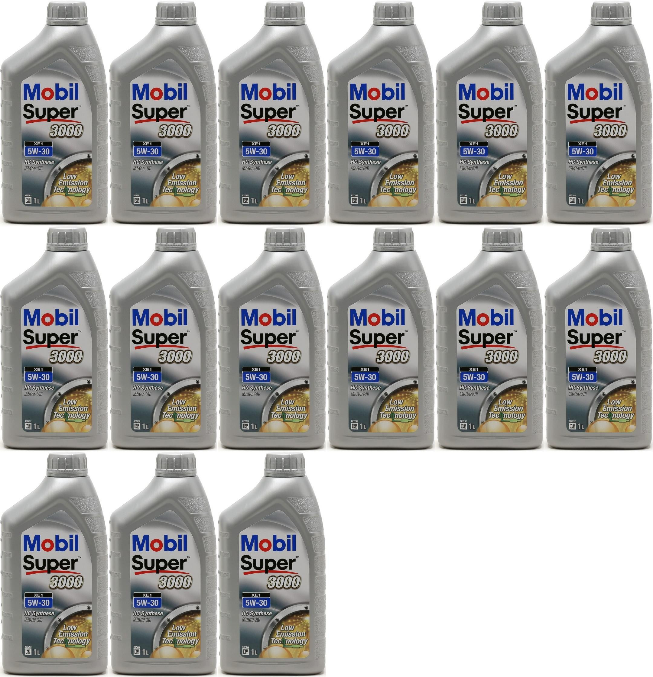 Mobil Super 3000 Formula XE X1 5W-30 Motoröl (BMW LL0-4)1l 15x 1l = 15 Liter
