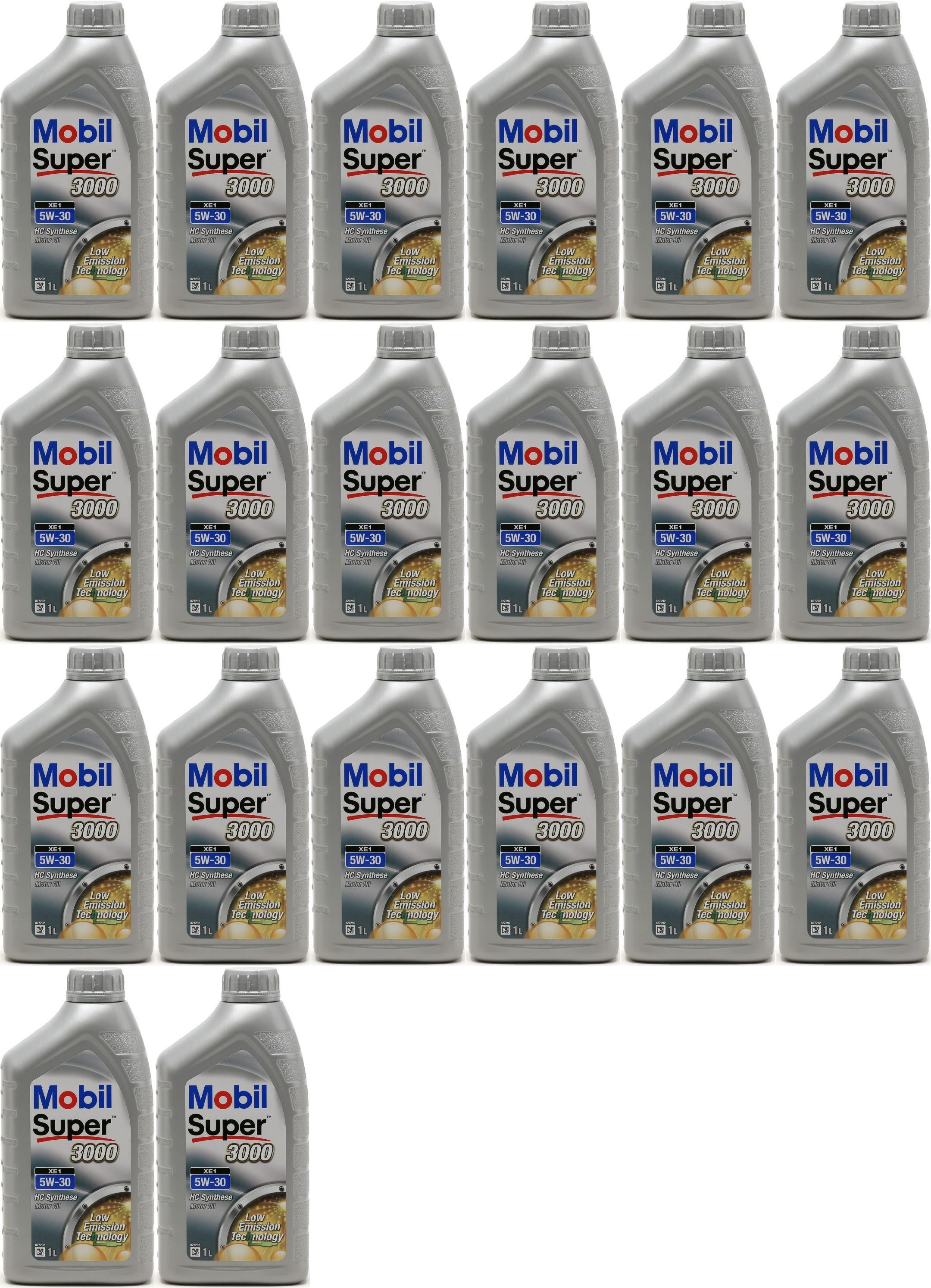 Mobil Super 3000 Formula XE X1 5W-30 Motoröl (BMW LL0-4)1l 20x 1l = 20 Liter