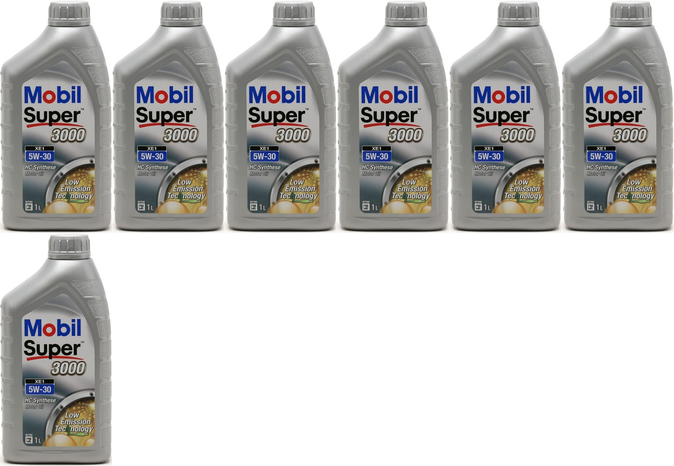 Mobil Super 3000 Formula XE X1 5W-30 Motoröl (BMW LL0-4)1l 7x 1l = 7 Liter