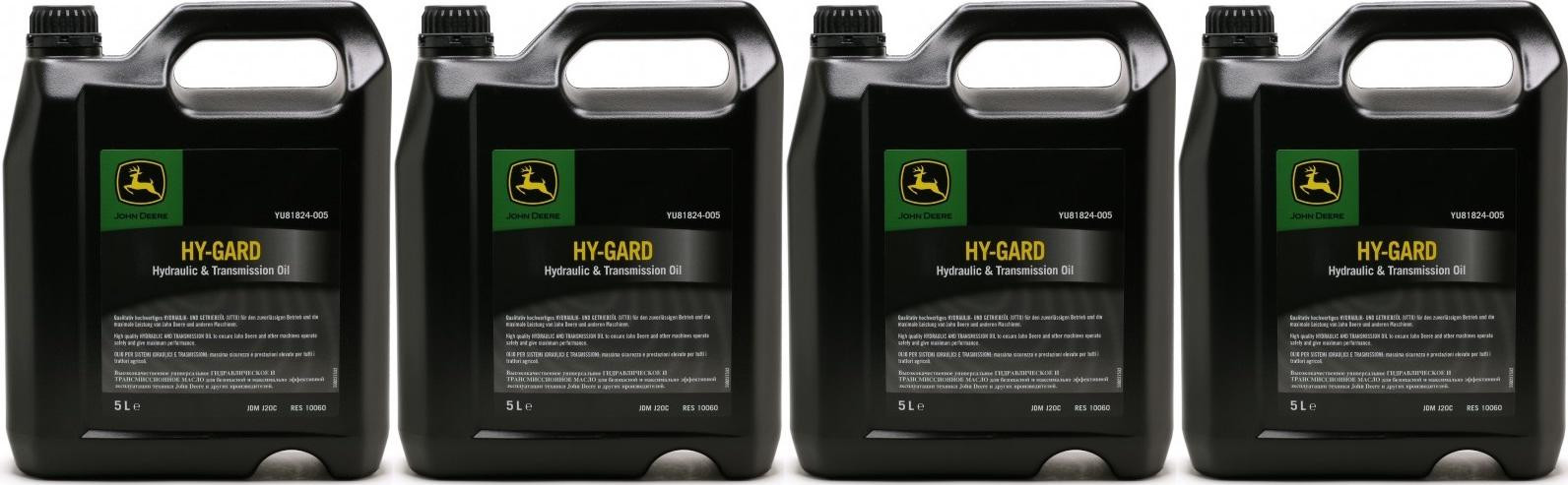 John Deere Hy-Gard Getriebe- und Hydrauliköl (UTTO) 4x 5 = 20 Liter