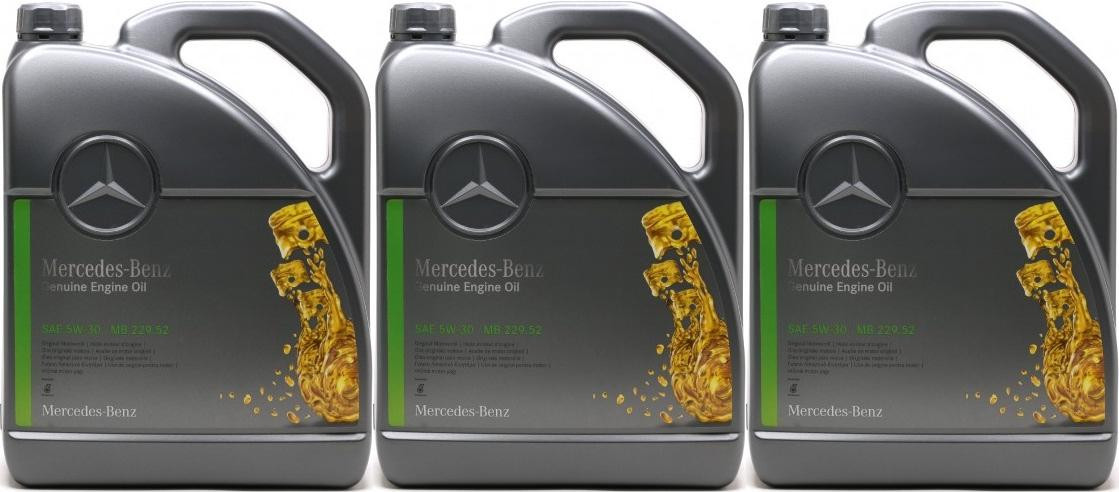 Original Mercedes Benz MB 229.52 5W-30 Motoröl 3x 5 = 15 Liter