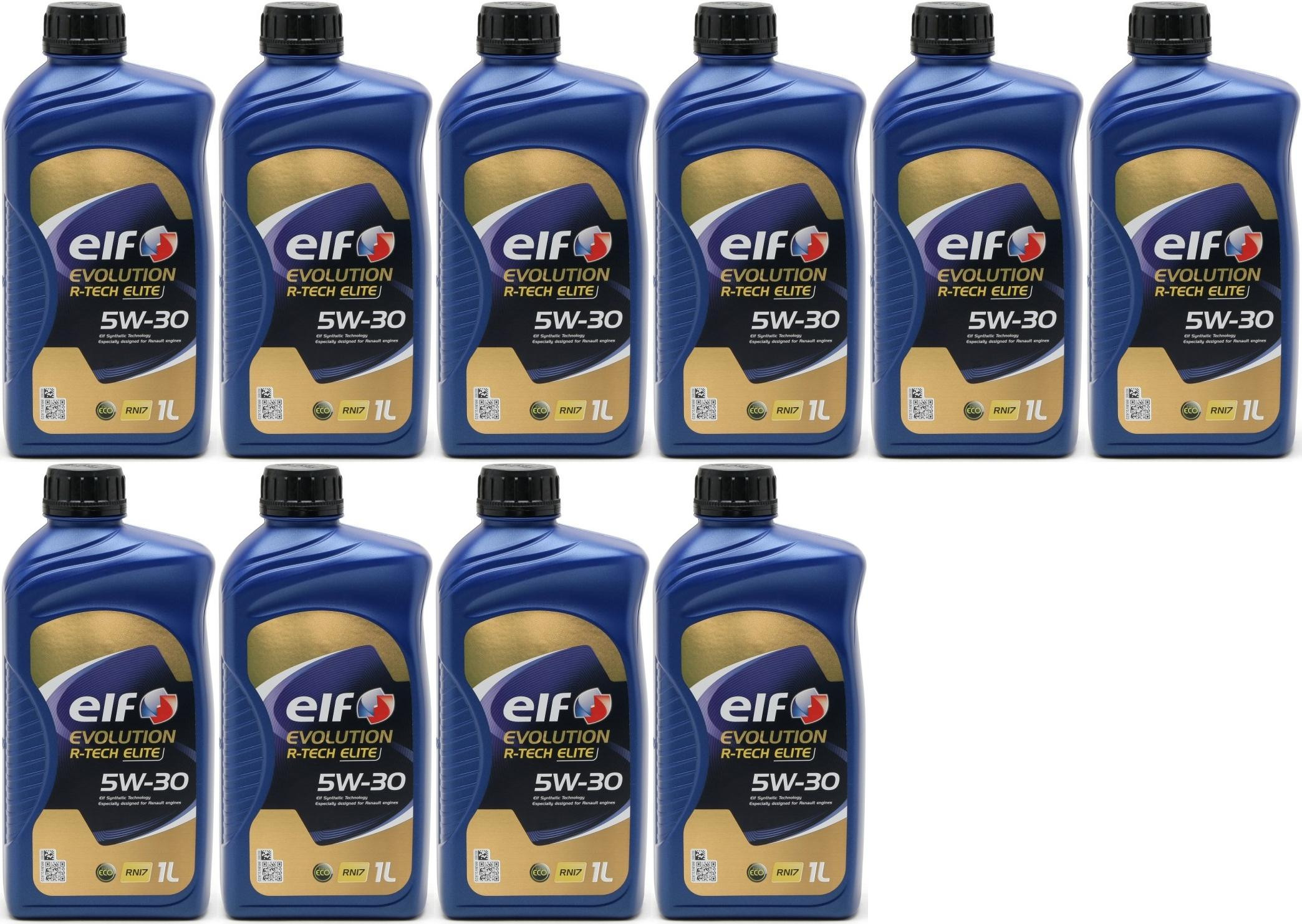 Elf Evolution R-Tech RN17 5W-30 Motoröl 10x 1l = 10 Liter