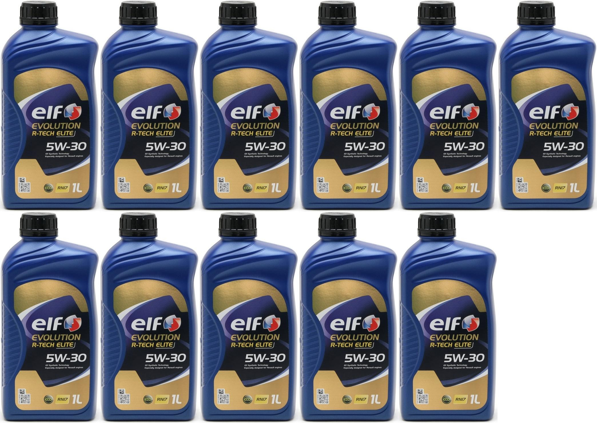 Elf Evolution R-Tech RN17 5W-30 Motoröl 11x 1l = 11 Liter