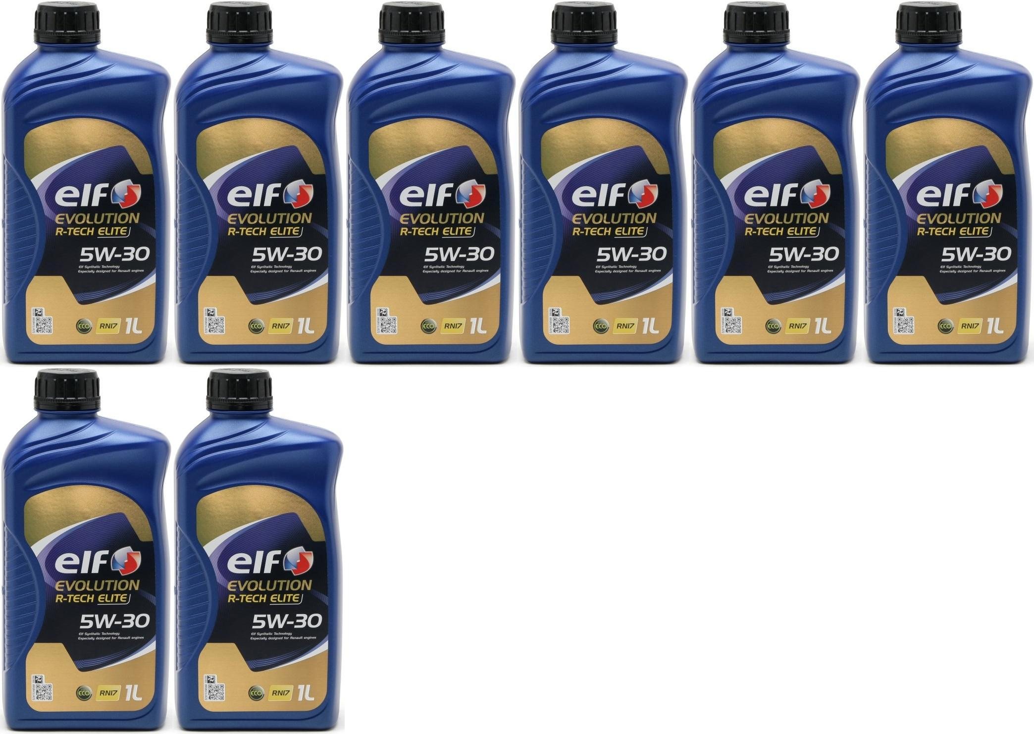 Elf Evolution R-Tech RN17 5W-30 Motoröl 8x 1l = 8 Liter