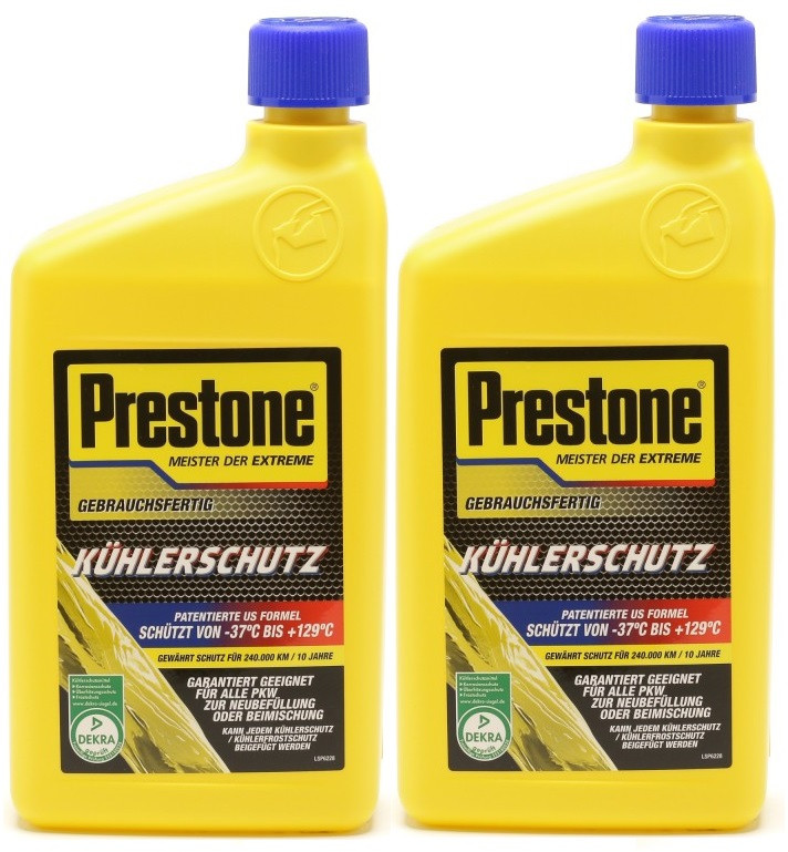PRESTONE AF RTU 50:50 Frostschutz Fertigmischung 1 Liter Flasche 2x1l=2 Liter