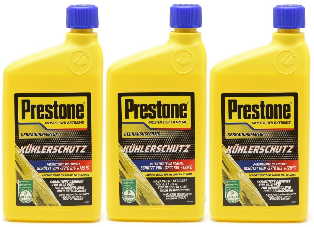 PRESTONE AF RTU 50:50 Frostschutz Fertigmischung 1 Liter Flasche 3x1l=3 Liter