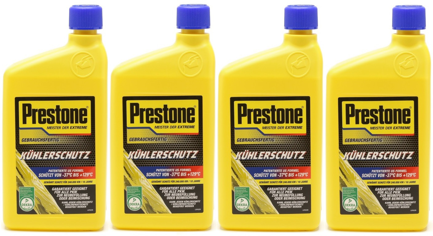 PRESTONE AF RTU 50:50 Frostschutz Fertigmischung 1 Liter Flasche 4x1l=4 Liter