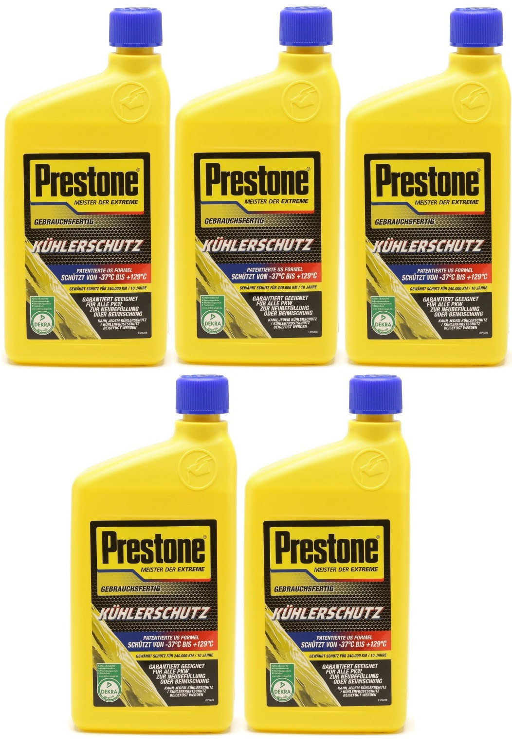 PRESTONE AF RTU 50:50 Frostschutz Fertigmischung 1 Liter Flasche 5x1l=5 Liter