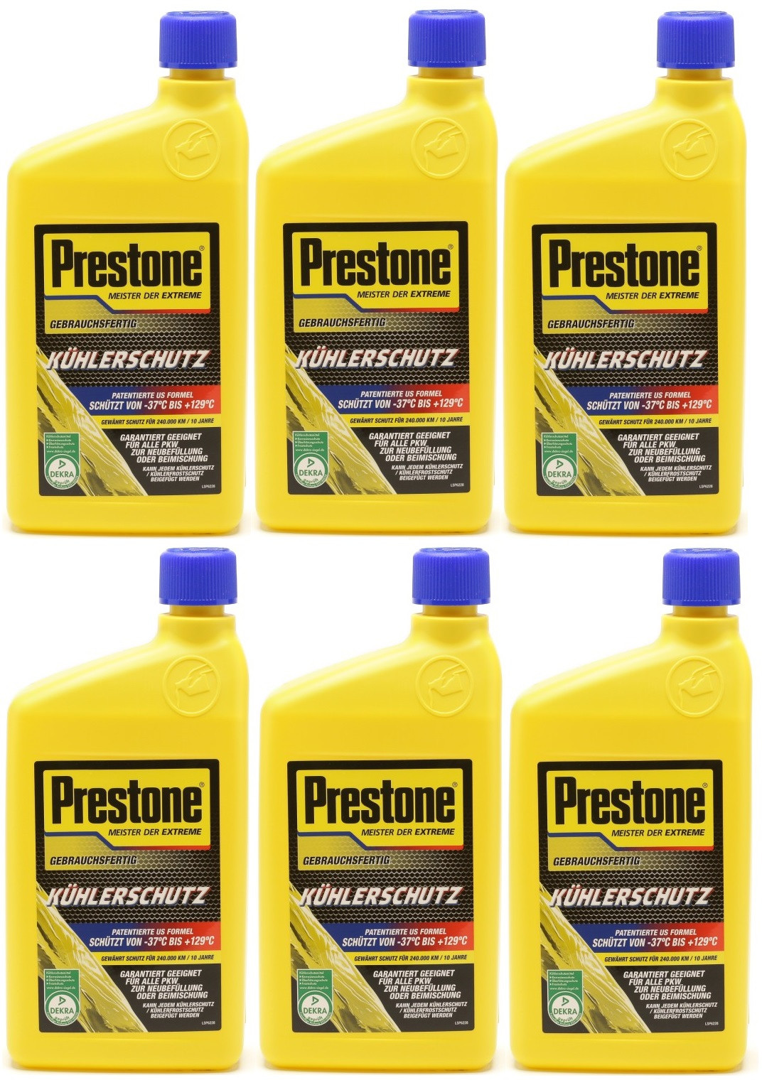 PRESTONE AF RTU 50:50 Frostschutz Fertigmischung 1 Liter Flasche 6x1l=6 Liter