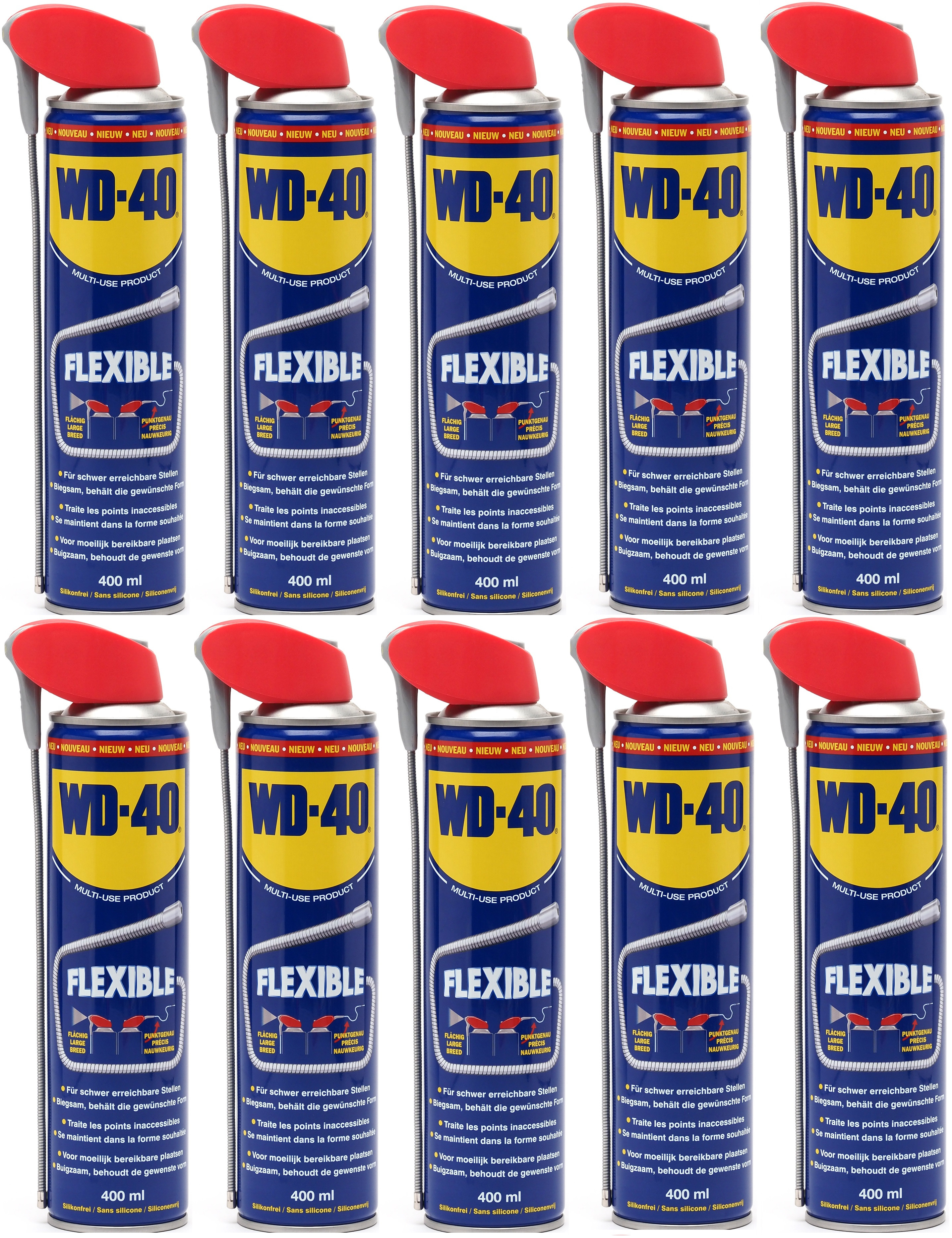 WD-40 Classic Multifunktionsöl Flexible 10x 400 Milliliter