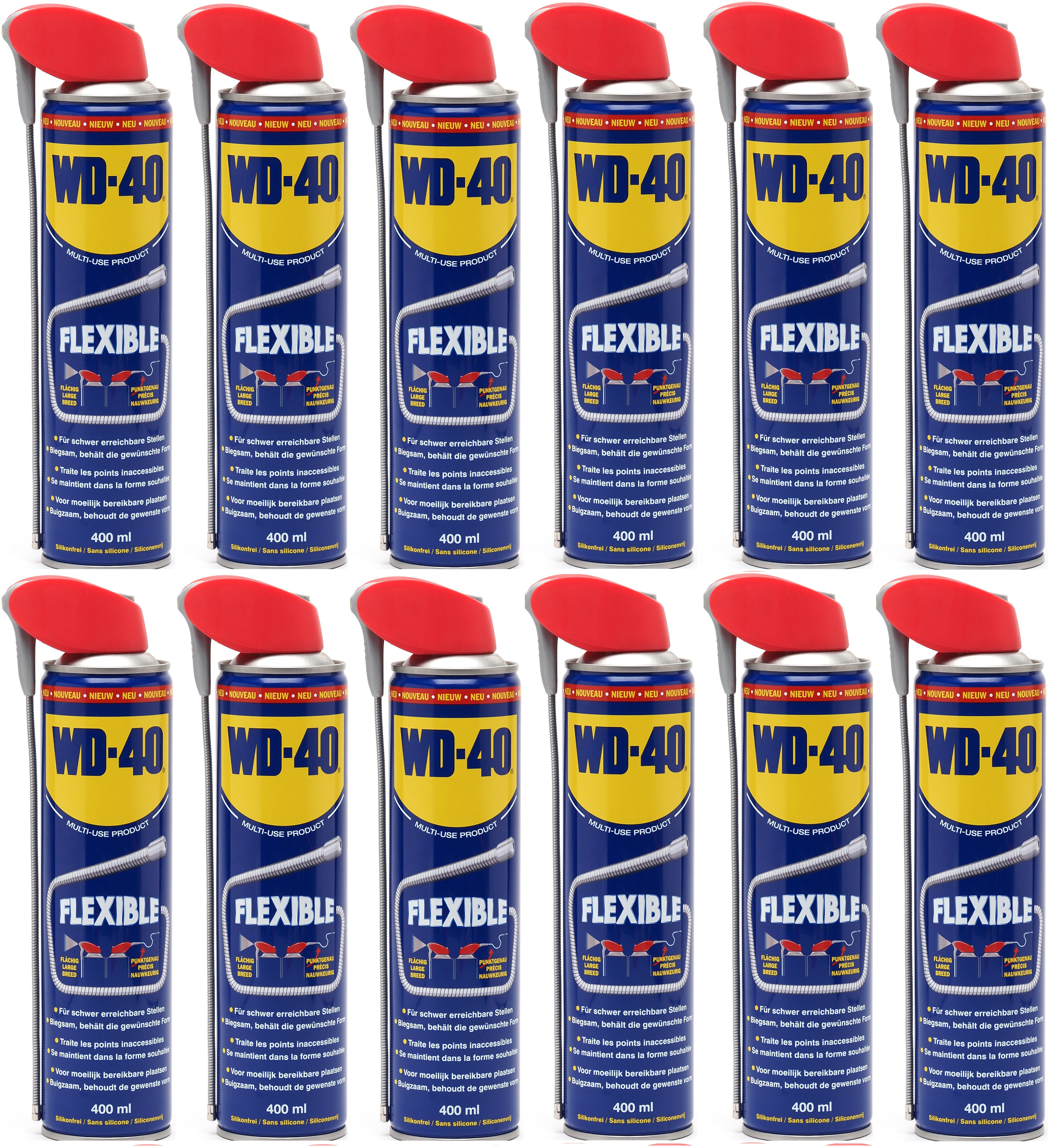 WD-40 Classic Multifunktionsöl Flexible 12x 400 Milliliter