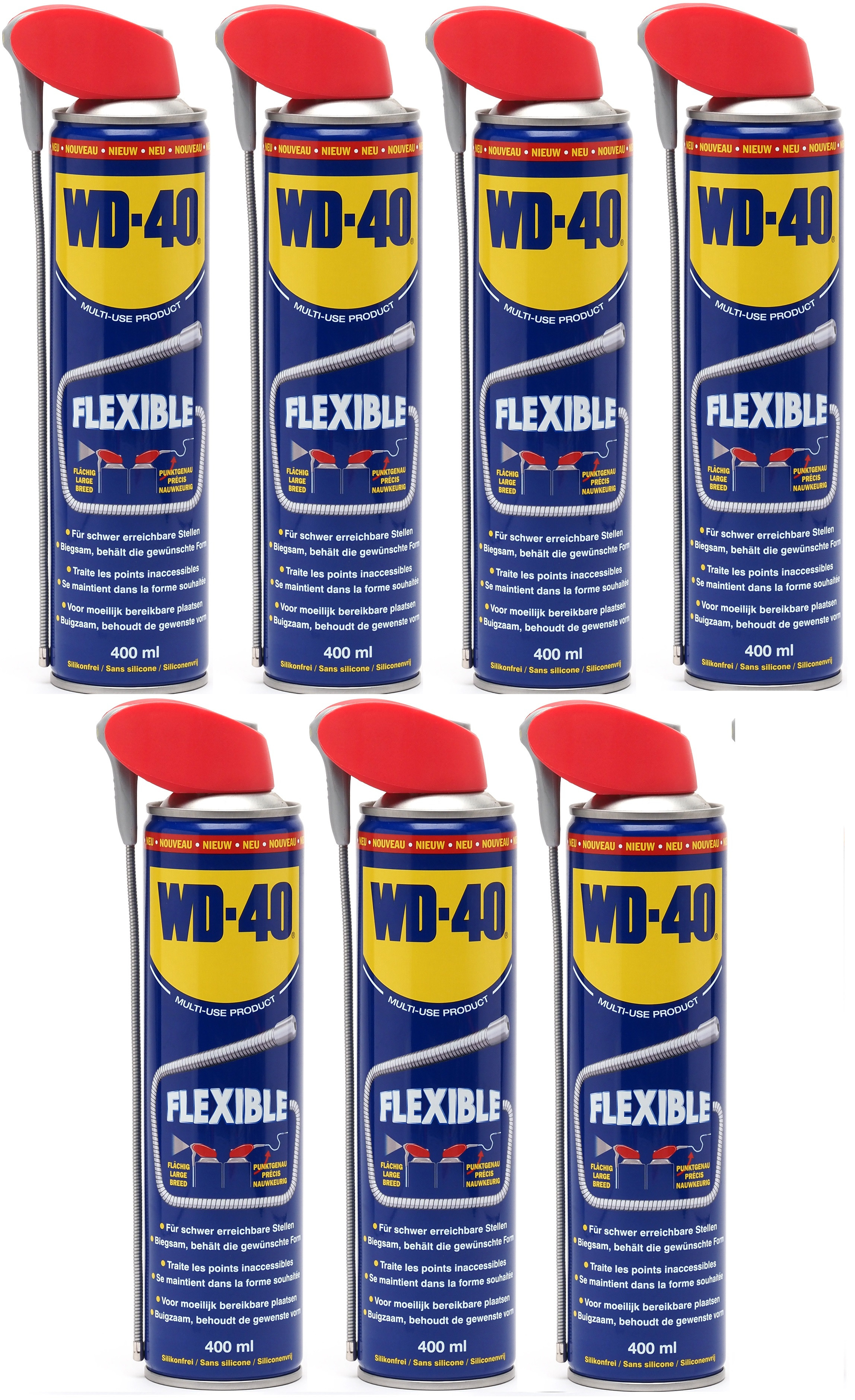 WD-40 Classic Multifunktionsöl Flexible 7x 400 Milliliter