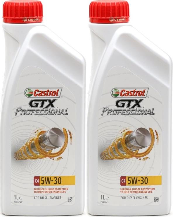 Castrol GTX Professional Titanium C4 5W-30 Motoröl 2x 1l = 2 Liter