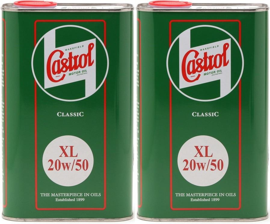 Castrol Classic XL 20W-50 Oldtimer Öl / Classic Cars Motoröl 2x 1l = 2 Liter