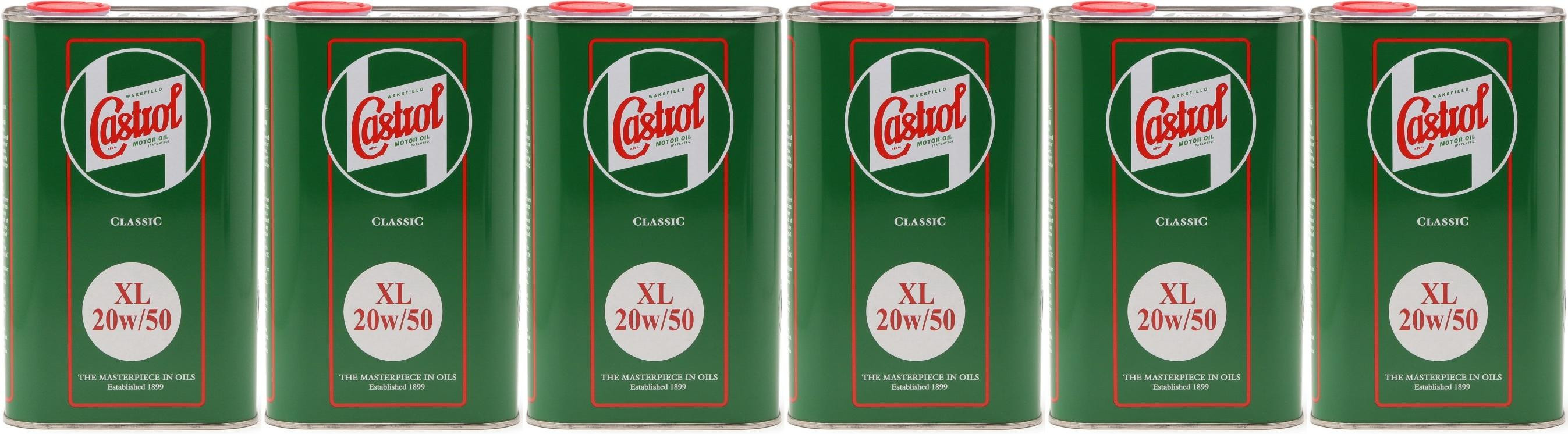 Castrol Classic XL 20W-50 Oldtimer Öl / Classic Cars Motoröl 6x 1l = 6 Liter