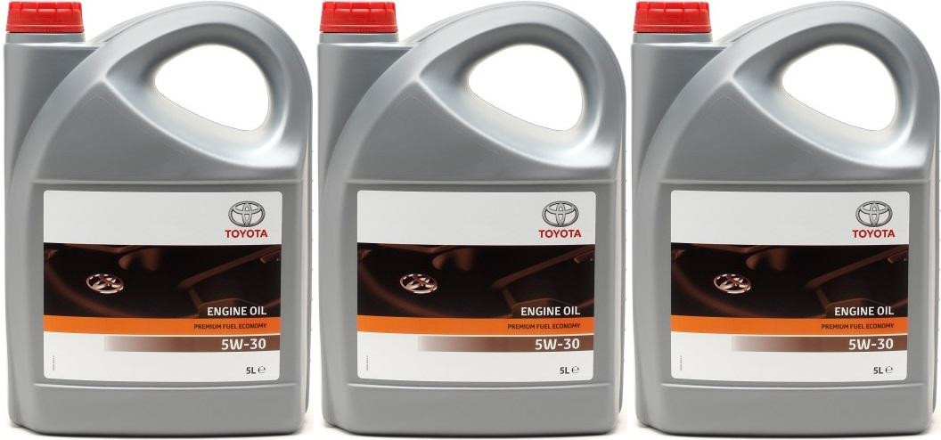 Original Toyota Premium Fuel Economy 5W-30 Motoröl 3x 5 = 15 Liter