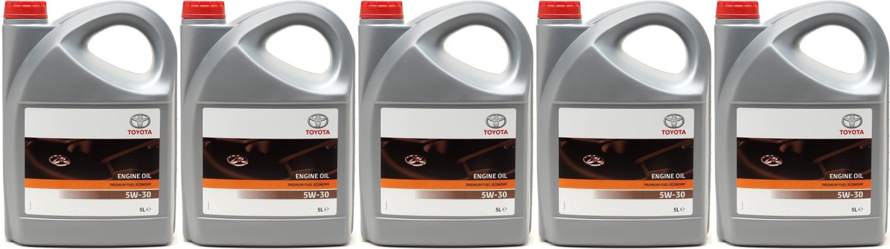 Original Toyota Premium Fuel Economy 5W-30 Motoröl 5x 5 = 25 Liter