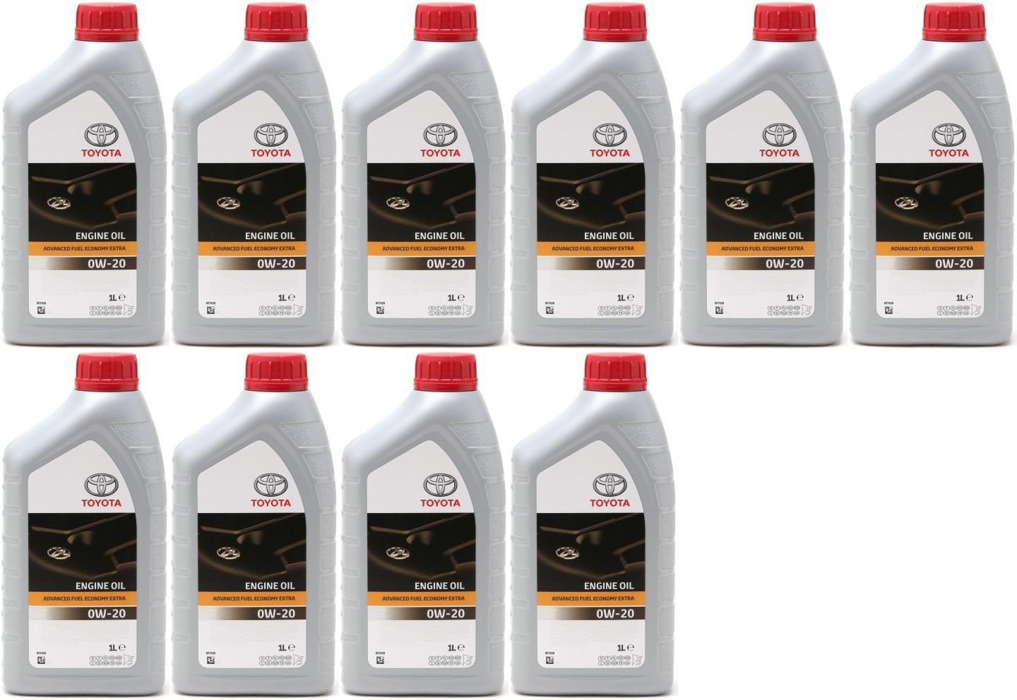 Original Toyota Advanced Fuel Economy AFE 0W-20 Motoröl 10x 1l = 10 Liter