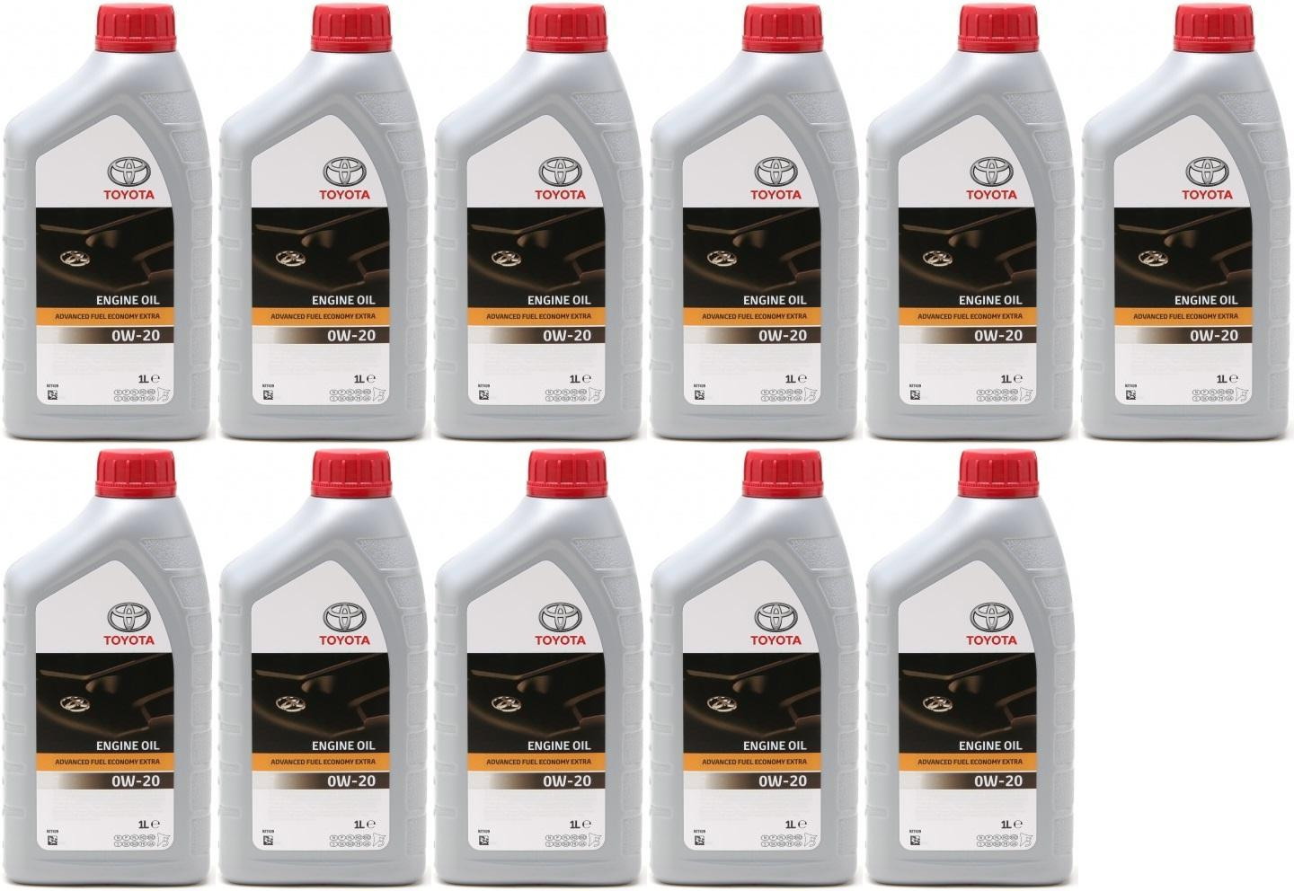 Original Toyota Advanced Fuel Economy AFE 0W-20 Motoröl 11x 1l = 11 Liter