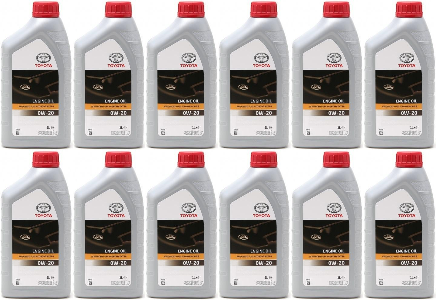 Original Toyota Advanced Fuel Economy AFE 0W-20 Motoröl 12x 1l = 12 Liter