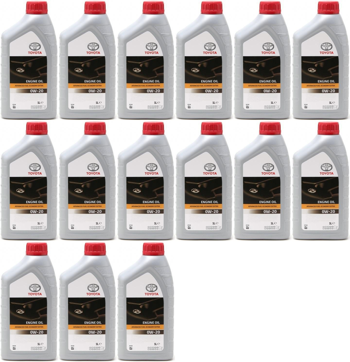 Original Toyota Advanced Fuel Economy AFE 0W-20 Motoröl 15x 1l = 15 Liter