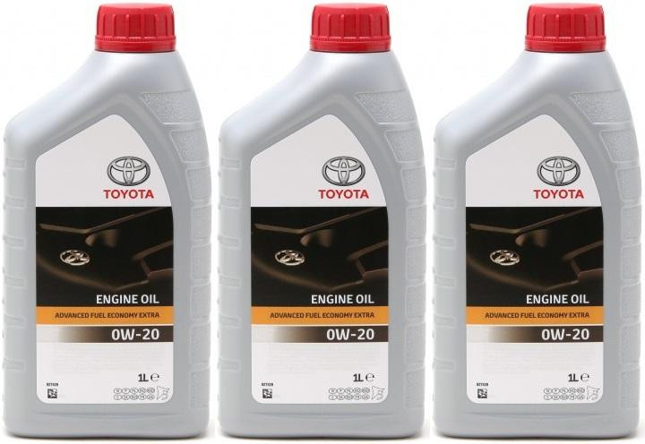 Original Toyota Advanced Fuel Economy AFE 0W-20 Motoröl 3x 1l = 3 Liter