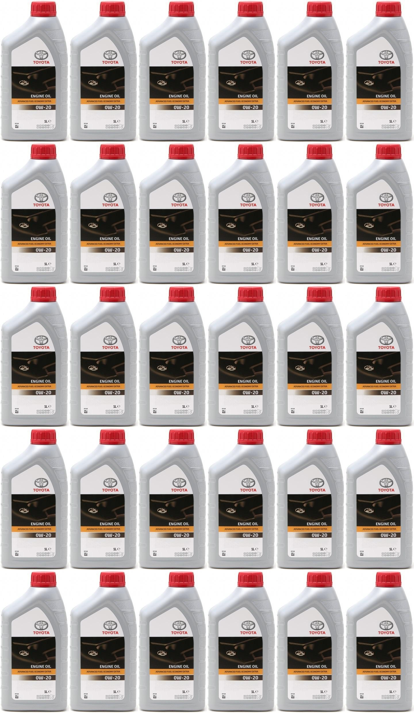 Original Toyota Advanced Fuel Economy AFE 0W-20 Motoröl 30x 1l = 30 Liter