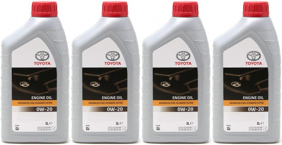 Original Toyota Advanced Fuel Economy AFE 0W-20 Motoröl 4x 1l = 4 Liter