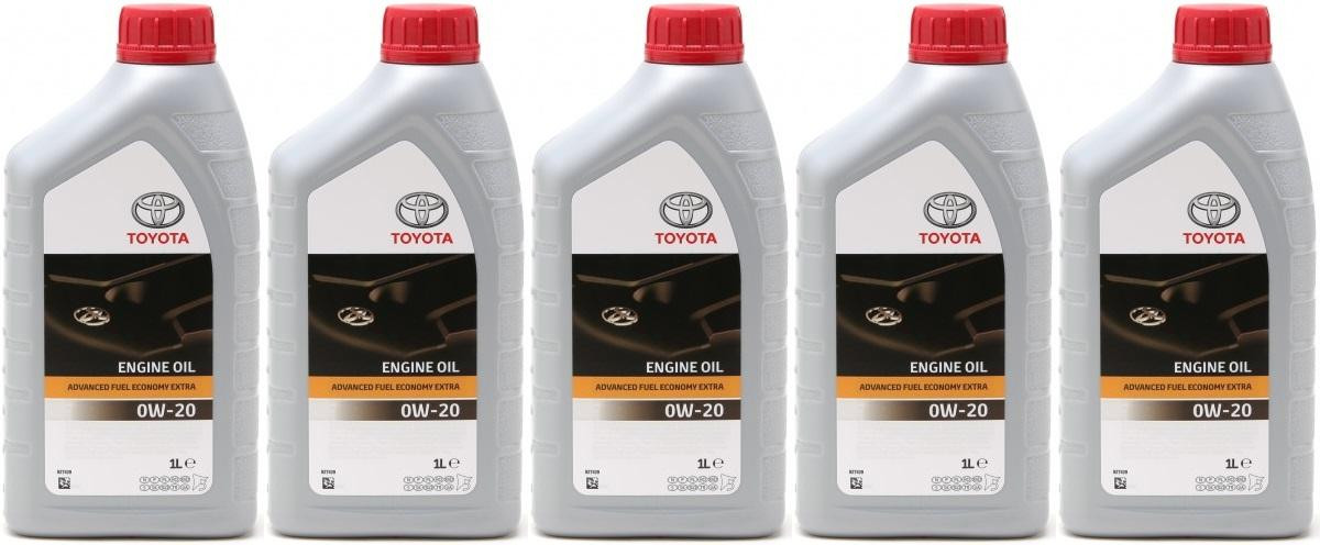 Original Toyota Advanced Fuel Economy AFE 0W-20 Motoröl 5x 1l = 5 Liter