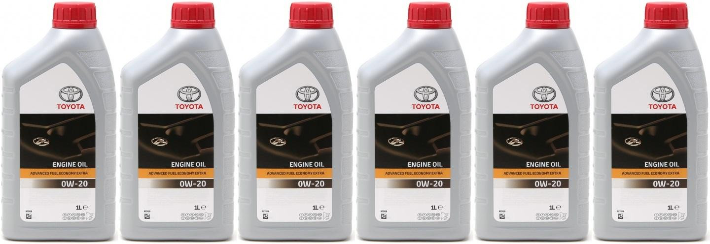 Original Toyota Advanced Fuel Economy AFE 0W-20 Motoröl 6x 1l = 6 Liter