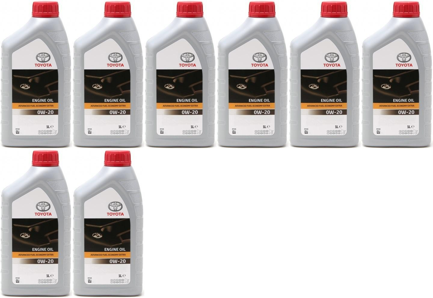 Original Toyota Advanced Fuel Economy AFE 0W-20 Motoröl 8x 1l = 8 Liter