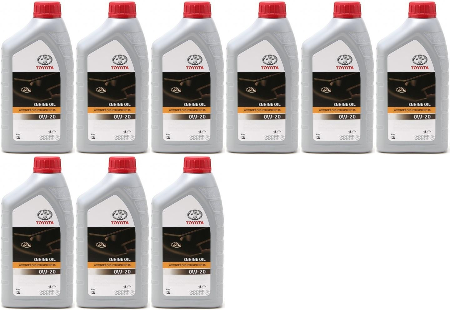 Original Toyota Advanced Fuel Economy AFE 0W-20 Motoröl 9x 1l = 9 Liter