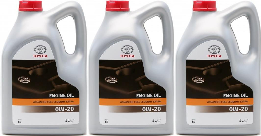 Original Toyota Advanced Fuel Economy AFE 0W-20 Motoröl 3x 5 = 15 Liter