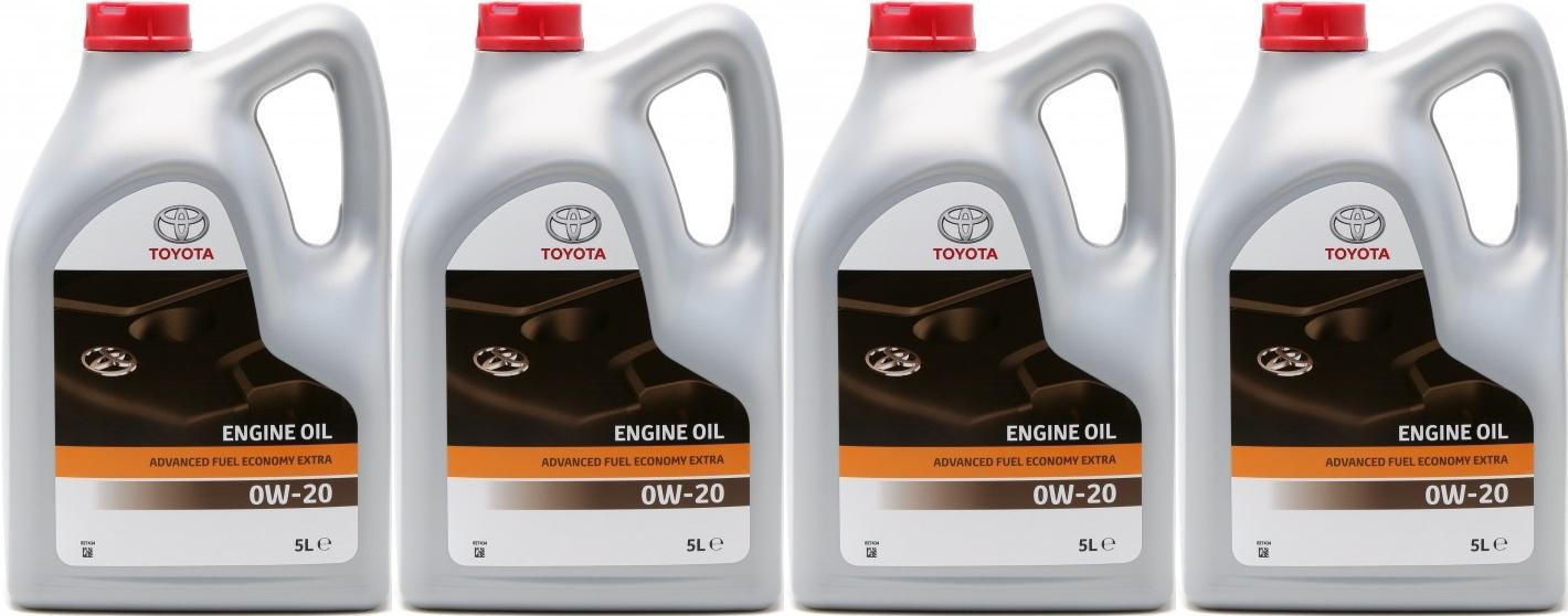 Original Toyota Advanced Fuel Economy AFE 0W-20 Motoröl 4x 5 = 20 Liter