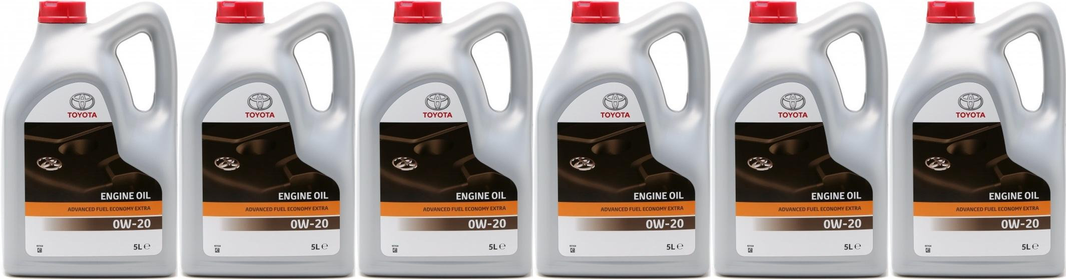 Original Toyota Advanced Fuel Economy AFE 0W-20 Motoröl 6x 5 = 30 Liter