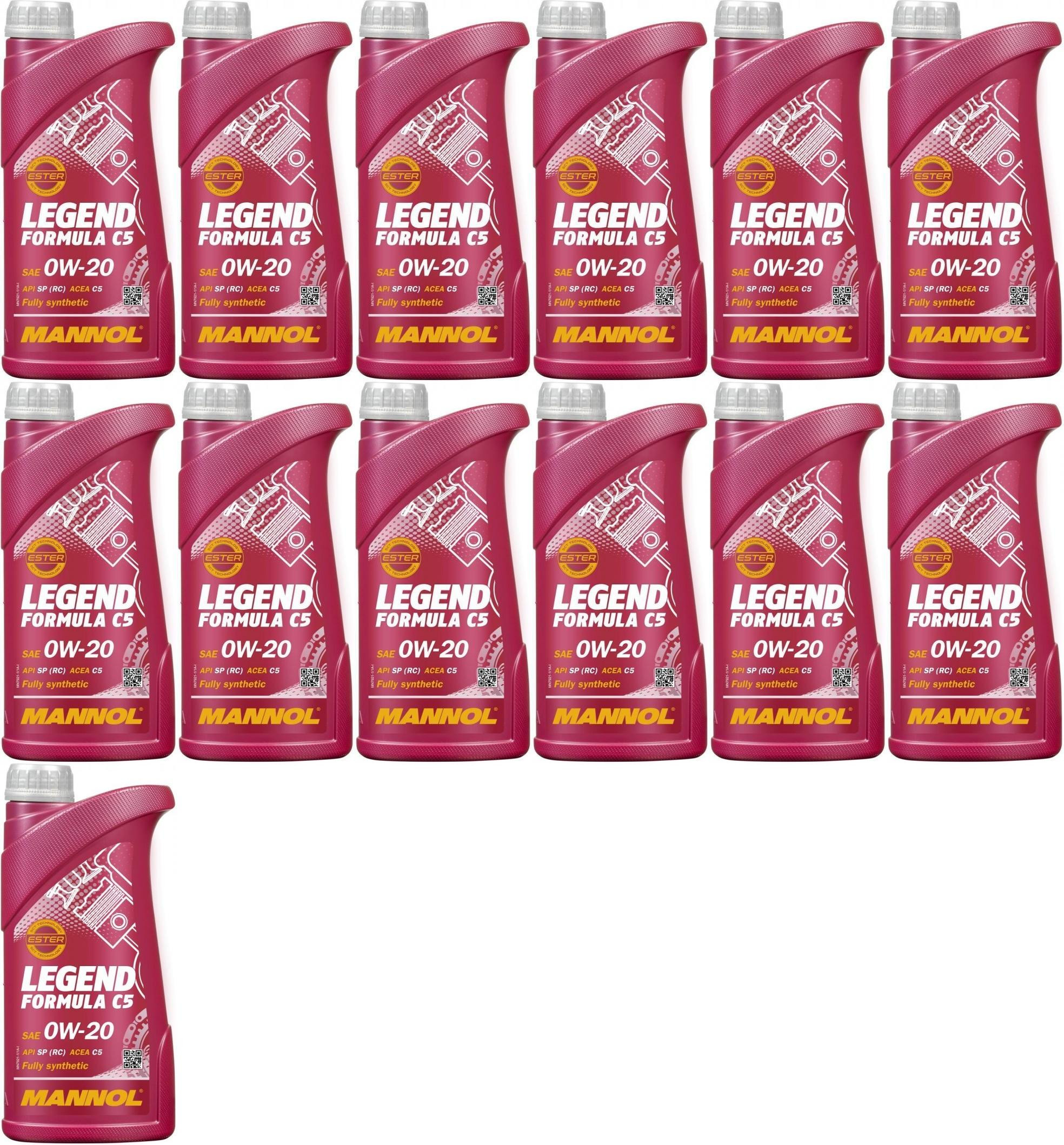MANNOL 7921 Legend Formula C5 0W-20 Motoröl 13x 1l = 13 Liter