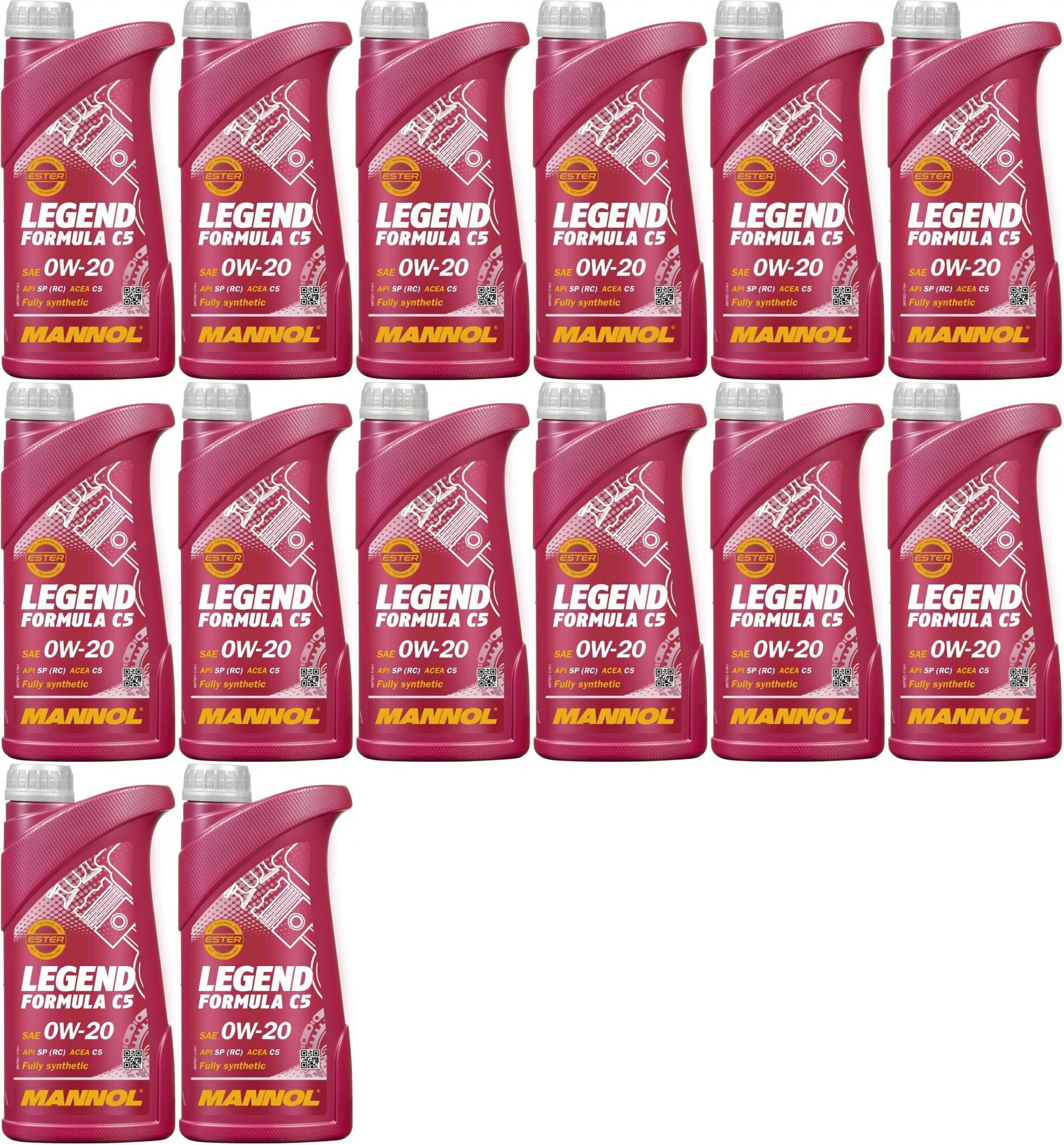 MANNOL 7921 Legend Formula C5 0W-20 Motoröl 14x 1l = 14 Liter