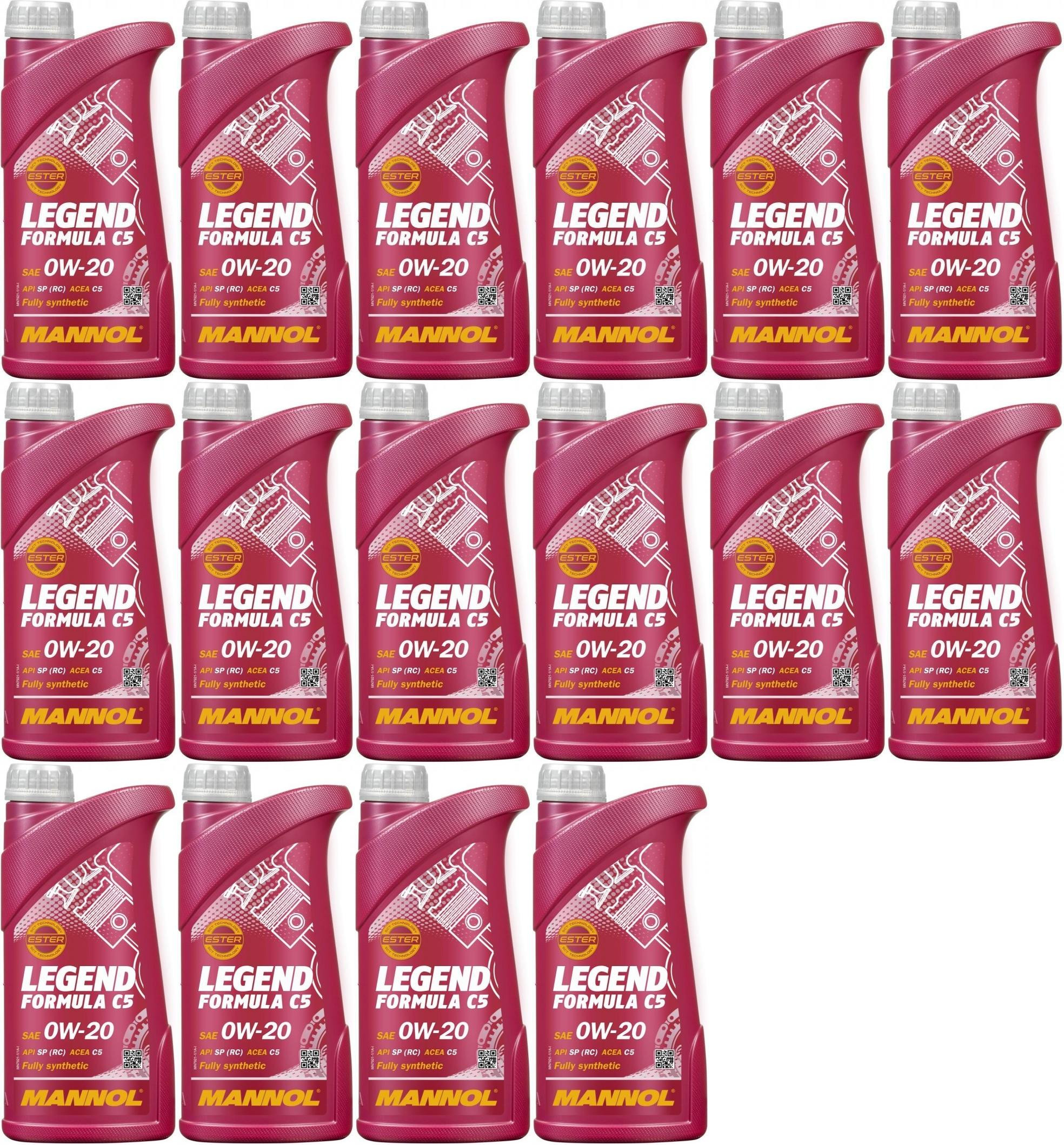 MANNOL 7921 Legend Formula C5 0W-20 Motoröl 16x 1l = 16 Liter