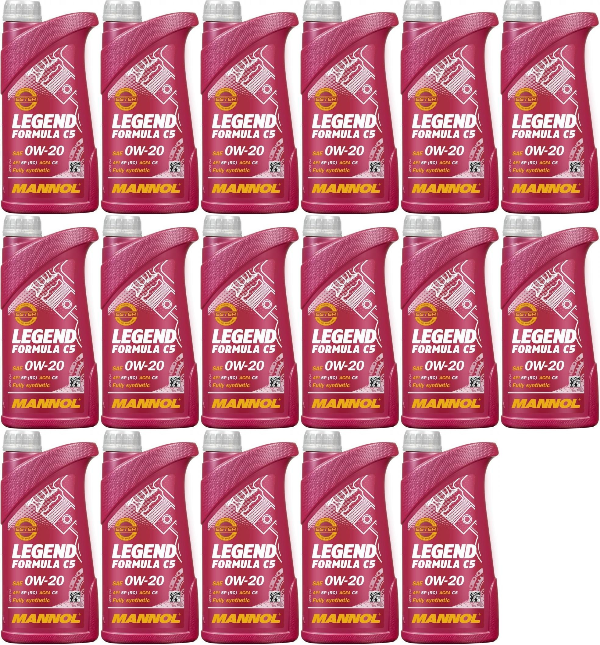 MANNOL 7921 Legend Formula C5 0W-20 Motoröl 17x 1l = 17 Liter