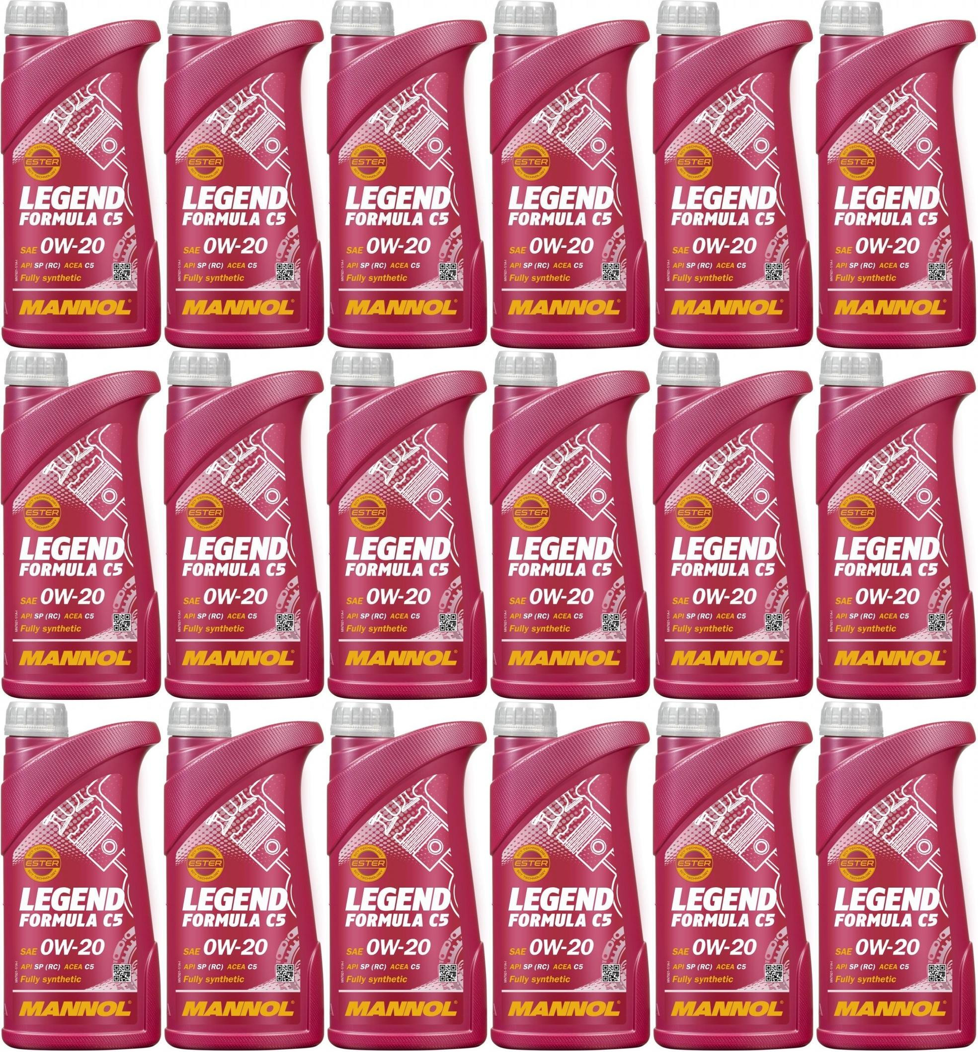 MANNOL 7921 Legend Formula C5 0W-20 Motoröl 18x 1l = 18 Liter