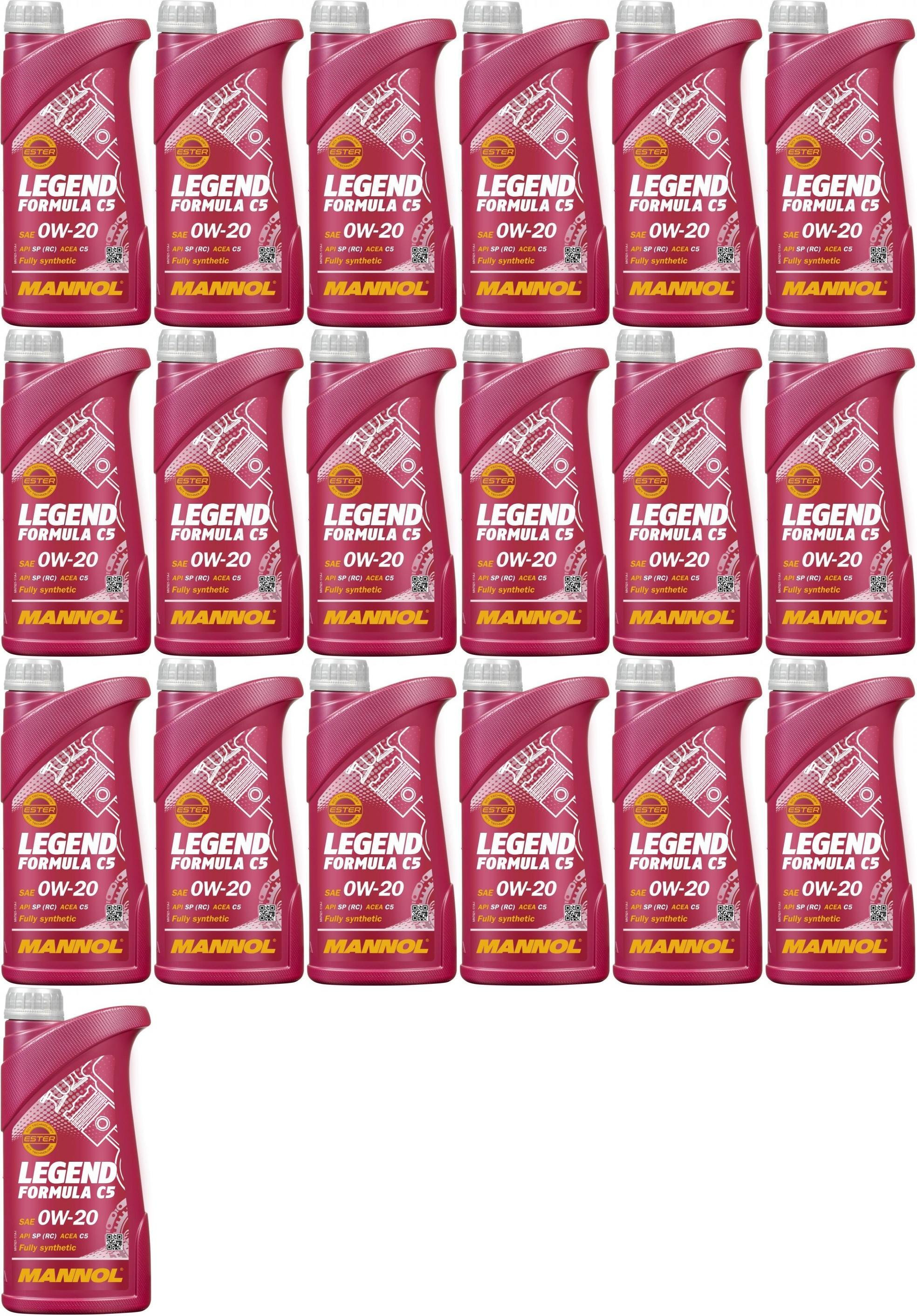 MANNOL 7921 Legend Formula C5 0W-20 Motoröl 19x 1l = 19 Liter