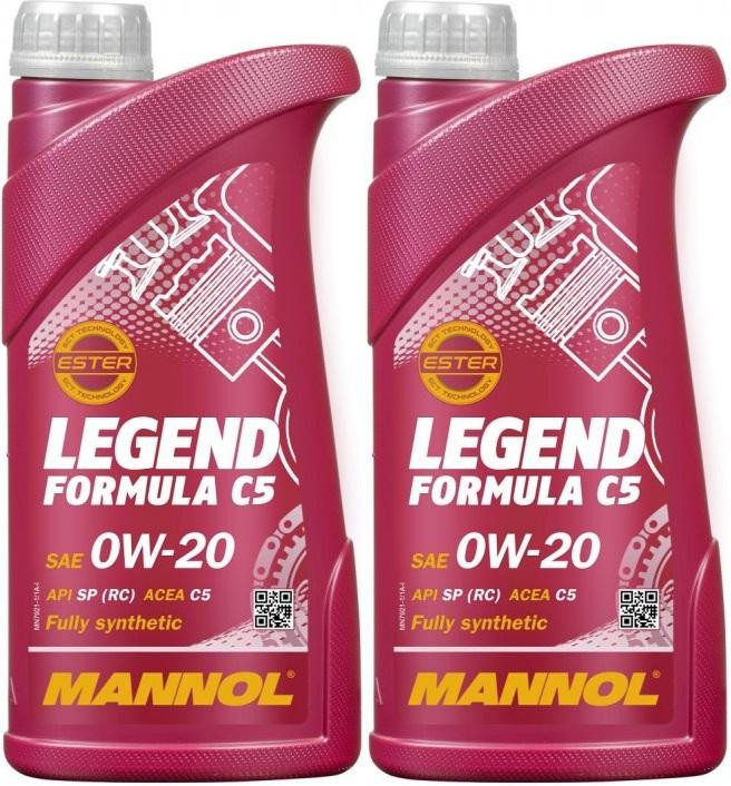 MANNOL 7921 Legend Formula C5 0W-20 Motoröl 2x 1l = 2 Liter