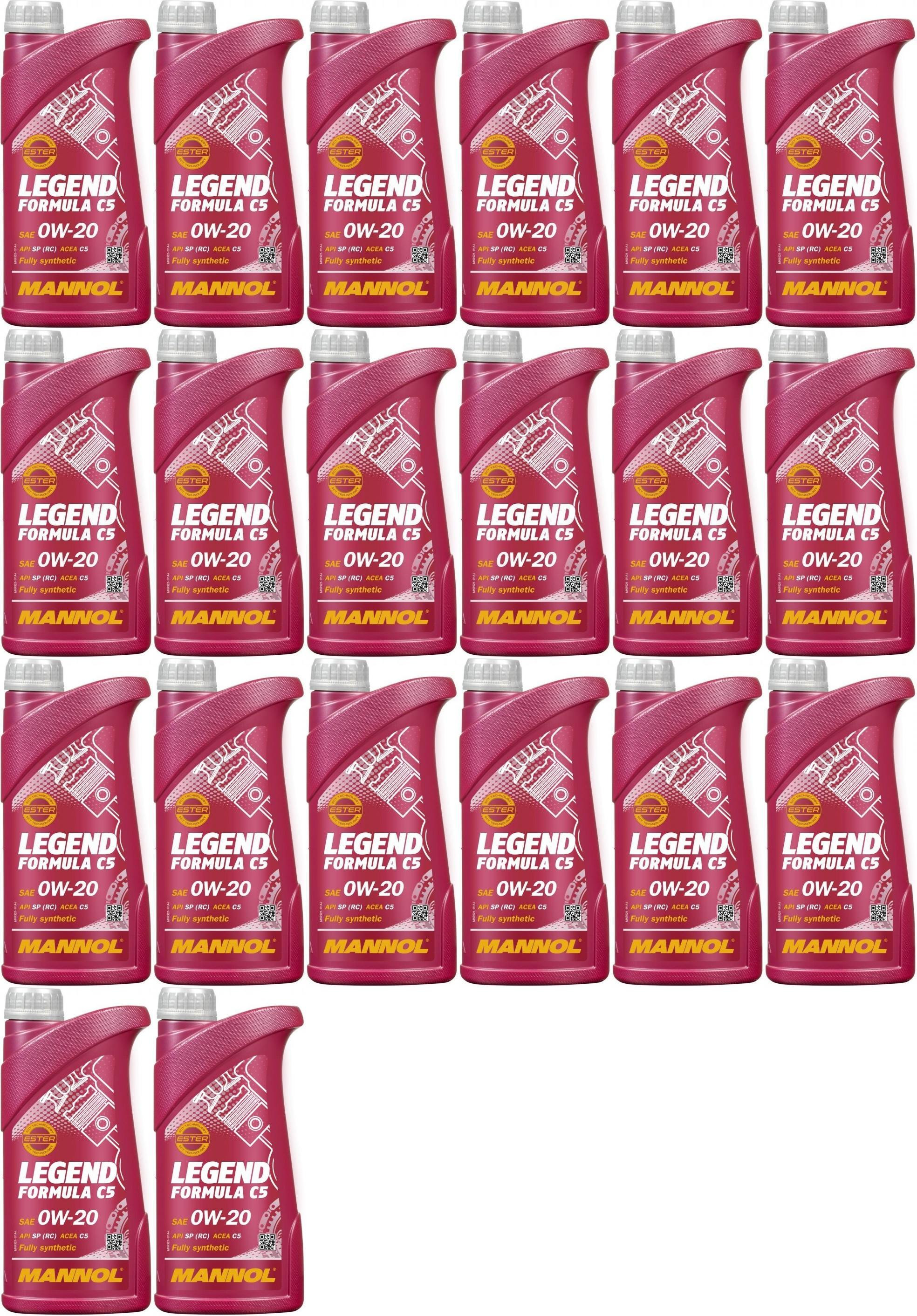 MANNOL 7921 Legend Formula C5 0W-20 Motoröl 20x 1l = 20 Liter
