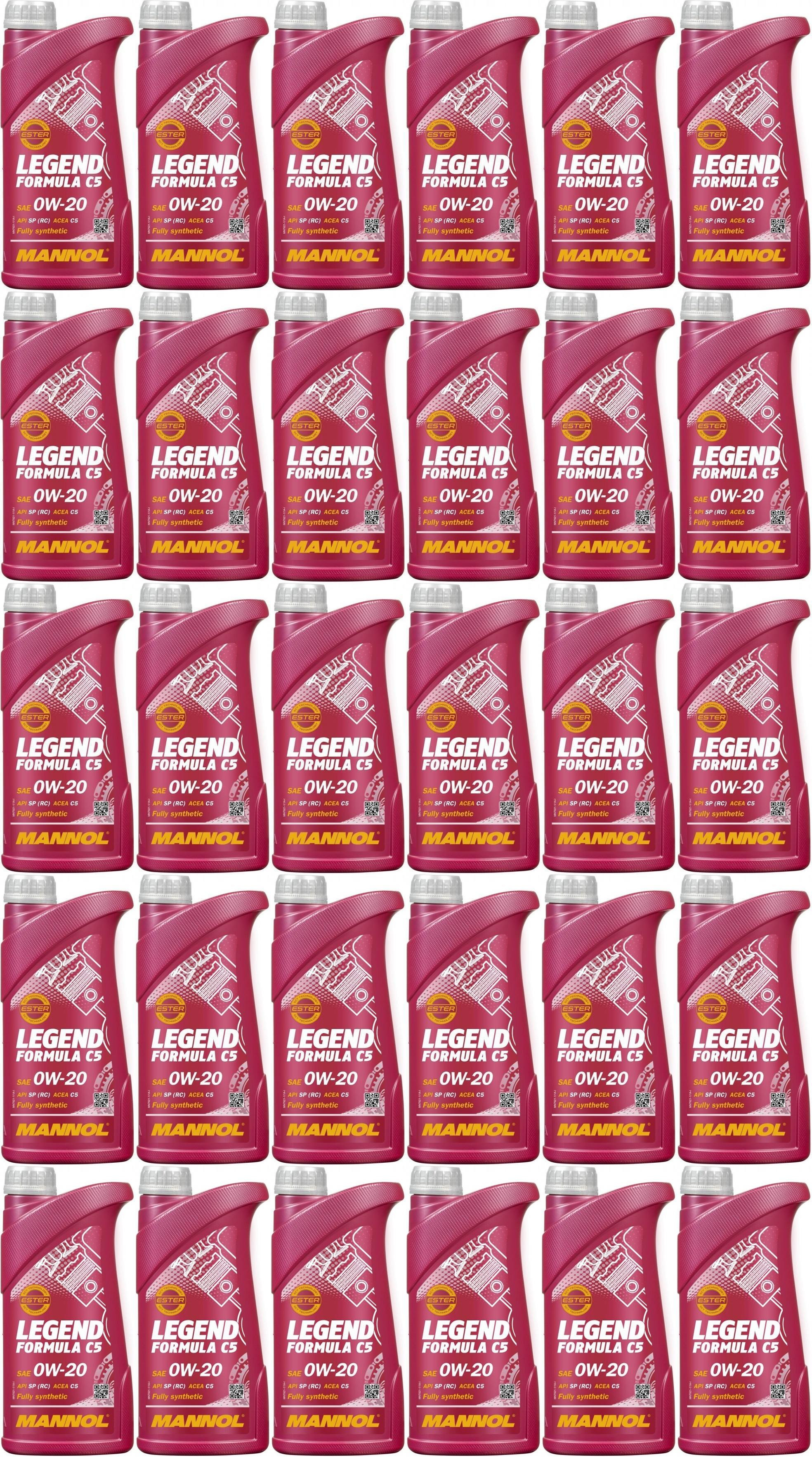 MANNOL 7921 Legend Formula C5 0W-20 Motoröl 30x 1l = 30 Liter
