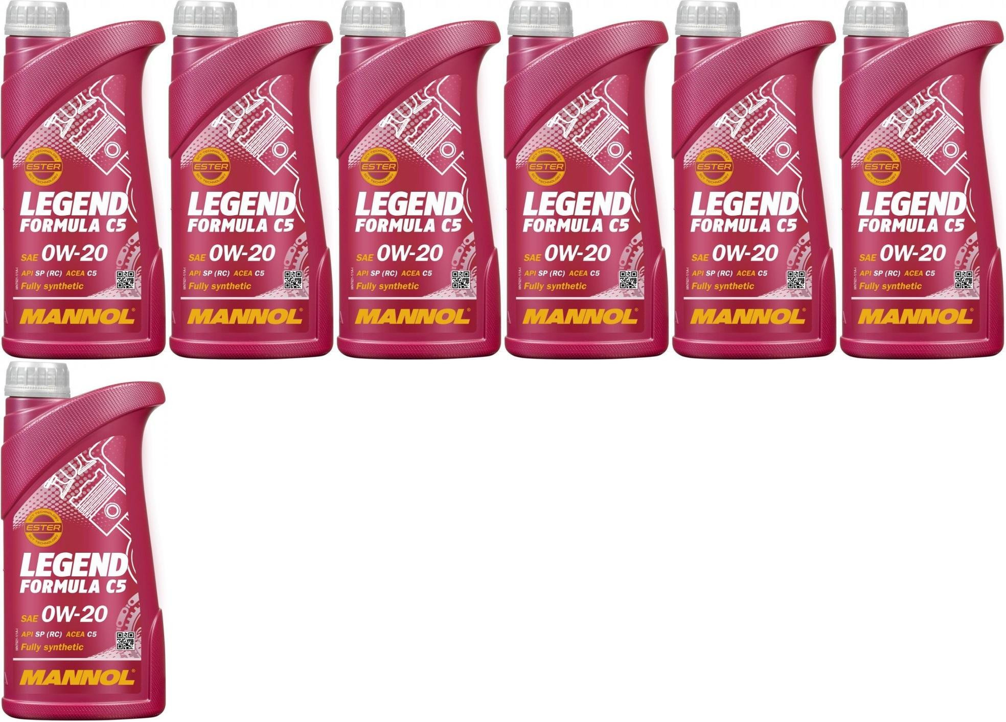 MANNOL 7921 Legend Formula C5 0W-20 Motoröl 7x 1l = 7 Liter