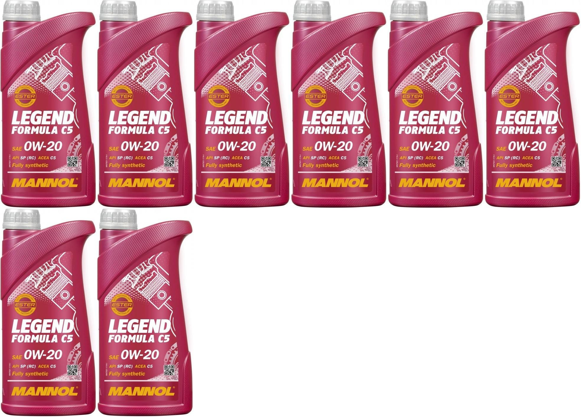 MANNOL 7921 Legend Formula C5 0W-20 Motoröl 8x 1l = 8 Liter