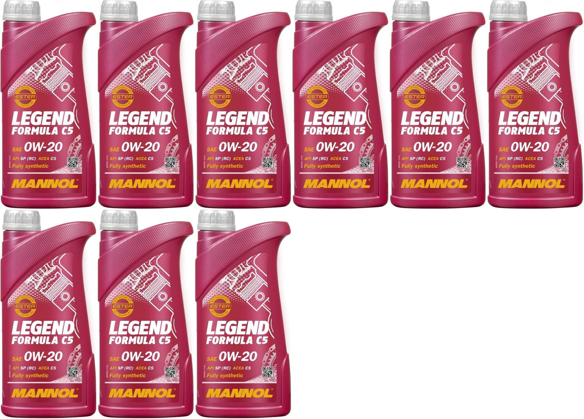 MANNOL 7921 Legend Formula C5 0W-20 Motoröl 9x 1l = 9 Liter