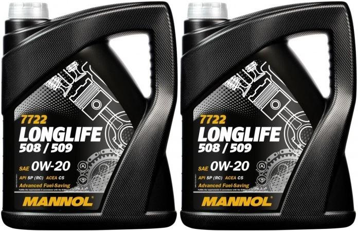 MANNOL 7722 0W-20 Longlife 508.00/ 509.00 Motoröl 2x 5 = 10 Liter