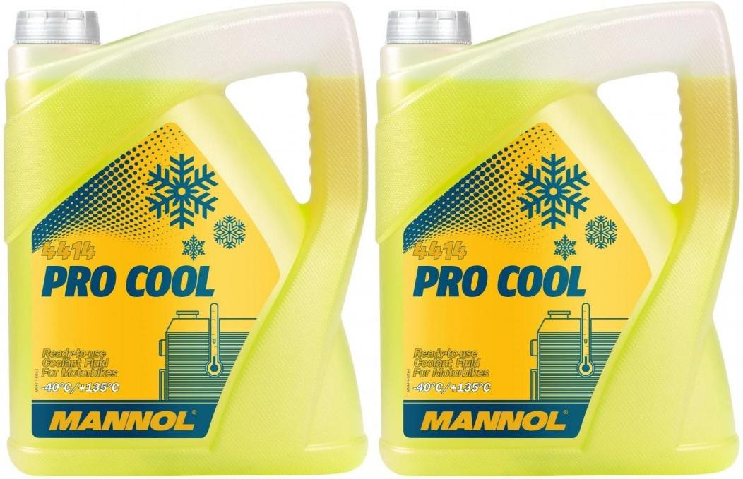 MANNOL 4414 Pro Cool Motorrad Kühlerschutz Fertigmischung 2x 5 = 10 Liter
