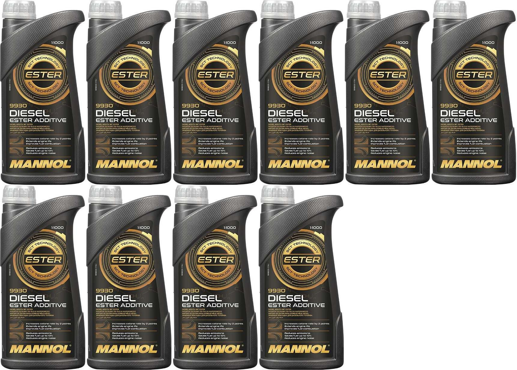 MANNOL 9930 Diesel Ester Additiv 10x 1l = 10 Liter